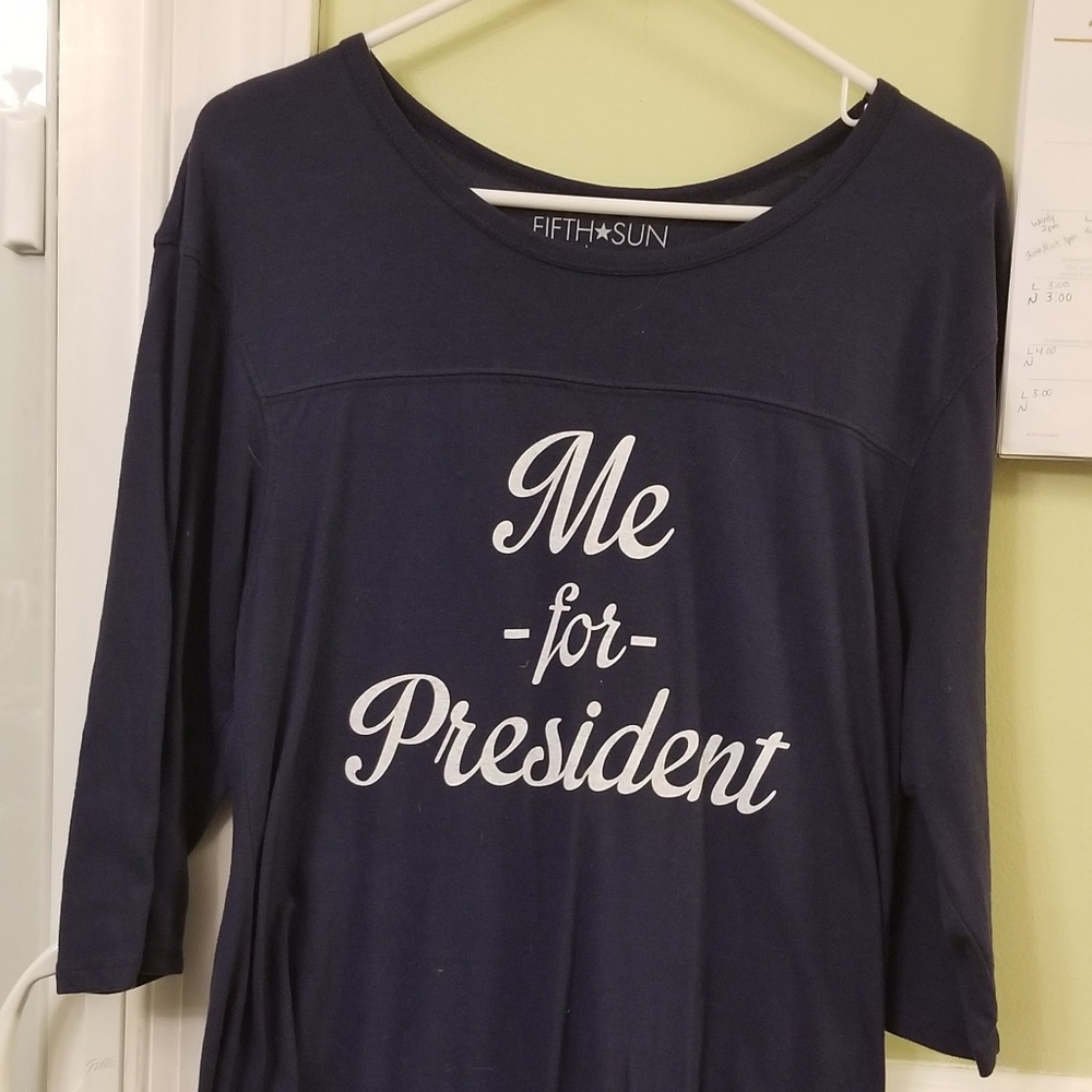 Long sleeve navy blue shirt
